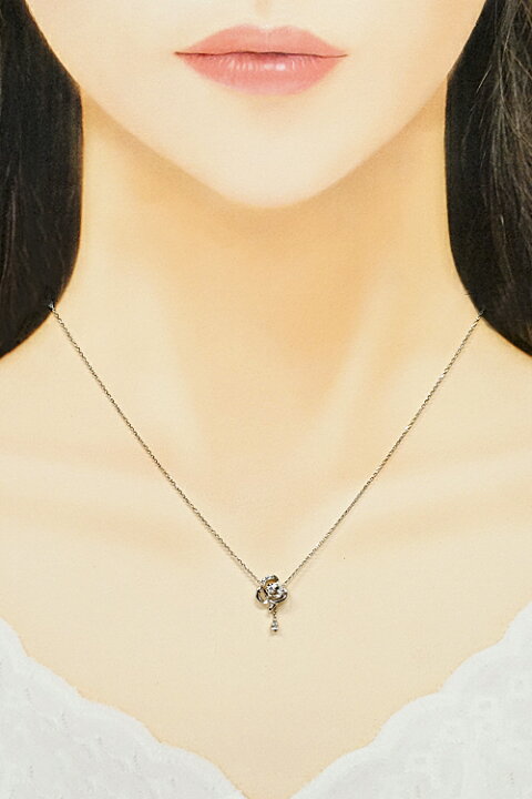 楽天市場】☆6/5 ヴァンドーム青山 ダイヤモンド ネックレス K18WG  