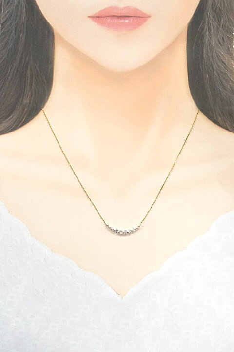 楽天市場】ヴァンドーム青山 ダイヤモンド リュール ネックレス 0.45ct 