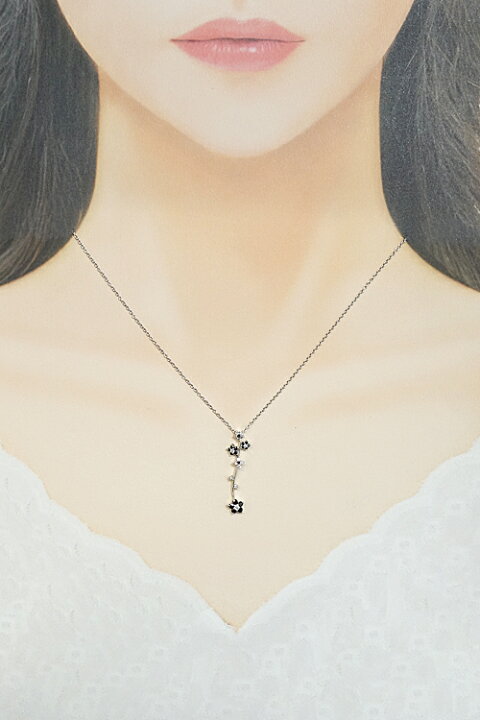 楽天市場】ポンテヴェキオ ブラックダイヤモンド ネックレス 0.29ct 