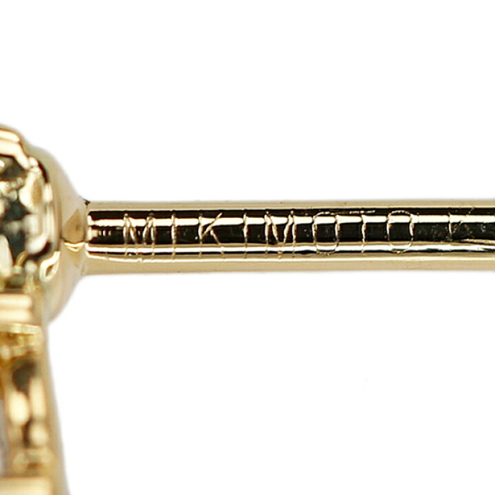 楽天市場】ミキモト アコヤパール ピアス 7.8mm ダイヤモンド K18YG 