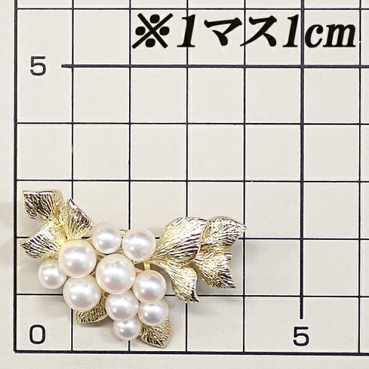 楽天市場】ミキモト アコヤ真珠 ブローチ K18イエローゴールド  