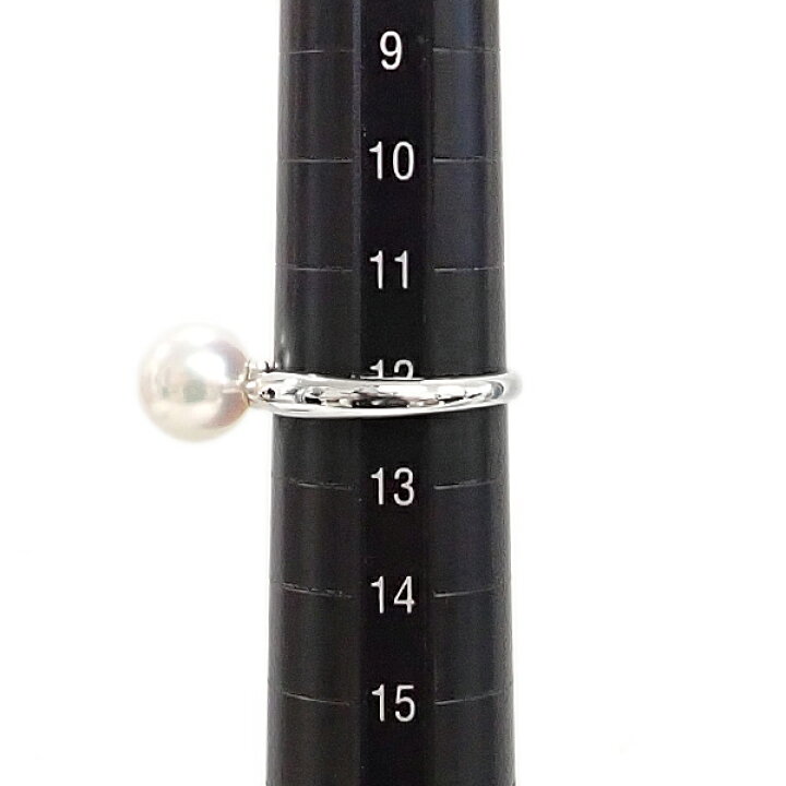 楽天市場】アコヤ真珠 リング Pt900 一粒パール 【中古】【901392  