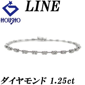Fashion The SALE【最大50%OFF&全品5倍&最大3万円クーポン】ライン デビアス DE BEERS ダイヤモンド ブレスレット K18ホワイトゴールド LINE ステーション 【中古】【901834】