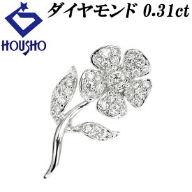 Fashion The SALE【最大50%OFF&全品5倍&最大3万円クーポン】ダイヤモンド ペンダントトップ K18ホワイトゴールド 花 フラワー 植物 ボタニカル パヴェ 【中古】【901887】