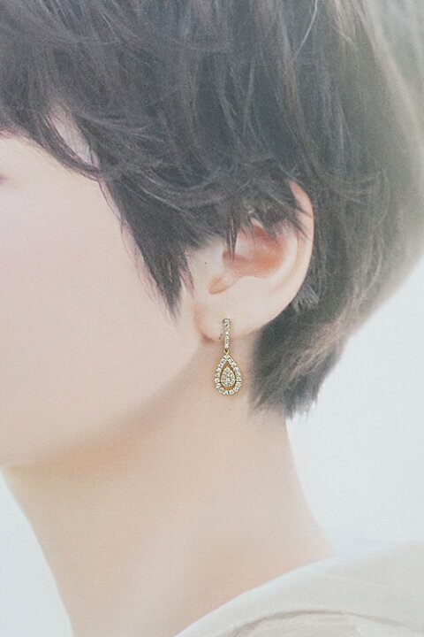 K18 18金しずく涙の雫ピアス 【公式通販】
