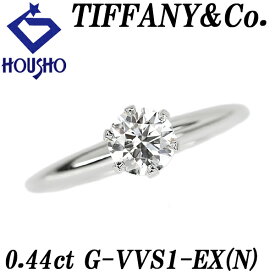 【宝正 創業50周年記念セール】最大2万円クーポンティファニー ダイヤモンド リング Pt950 TIFFANY&Co. グレード付き 鑑定書 一粒石 ソリティア 6本爪 【中古】【902475】