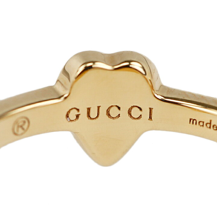 楽天市場】グッチ ハート アイコン リング K18イエローゴールド GUCCI
