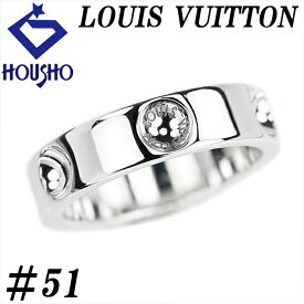 【宝正 創業50周年記念セール】最大2万円クーポンルイ・ヴィトン プティットバーグアンプラント リング K18ホワイトゴールド LOUIS VUITTON #51 アリアンスアンプラント 地金のみ 石なし 【中古】【904248】