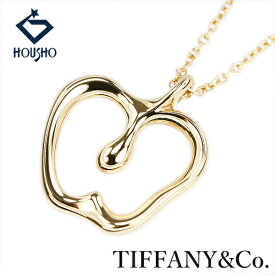 【5/9〜16 マラソン 最大2万円クーポン+全品ポイント5倍】ティファニー ネックレス K18イエローゴールド TIFFANY&Co. アップル りんご フルーツ ボタニカル エルサ・ペレッティ 地金のみ 石なし 【中古】【905710】