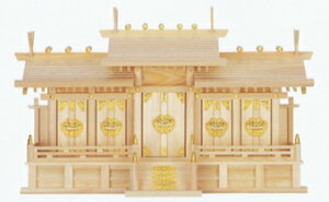 神棚 屋根違い五社(中)ひのき 国産 日本製