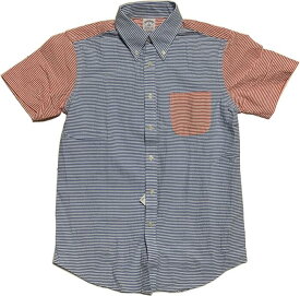 ブルックスブラザーズ 半袖 ボタンダウンシャツ シアサッカー ボーダー Brooks Brothers SHIRTS 081