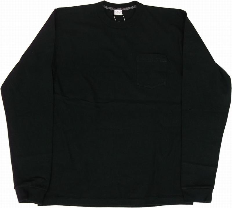 半額 シンプルなデザインと縫製のポケット付きロンTee エントリーエスジー プエブロ アンティークブラック ENTRY 最高の品質の SG 長袖 ポケット付き PUEBLO ANTIQUE 135 Tシャツ メンズ BLACK