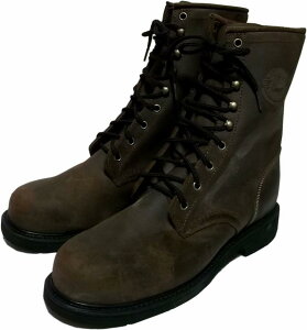 ジャスティン 本革製 レザー ワークブーツ アメリカ製 茶 ブラウン メンズ Justin LEATHER BOOTS 001