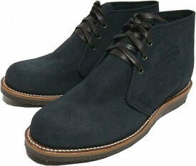 チペワ 本革製 レザー チャッカブーツ アメリカ製 スエード ネイビー メンズ Chippewa Boots CHUKKA BOOTS 008