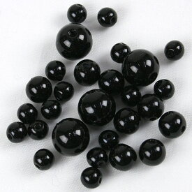 お買い得ビーズパック カラーパールミックス ブラック ｜ビーズ パーツ パール お買い得 トーカイ ビーズ