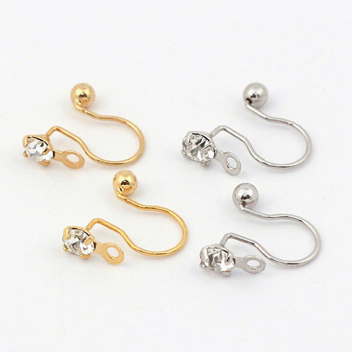 楽天市場 ノンホールピアス金具 3mm 石付き カン付き ゴールド シルバー イヤリング パーツ イヤリング金具 イヤリングパーツ 金具 ピアス ノンホール イヤリングパーツ 材料 カン付 アクセサリー アクセサリーパーツ ピアス金具 ストーン 手芸材料の通信販売