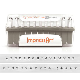 ImpressArt(インプレスアート) レタースタンプ 3mm 大文字 タイプライター | インプレスアート スタンプ 刻印 印 数字 ImpressArt MIYUKI