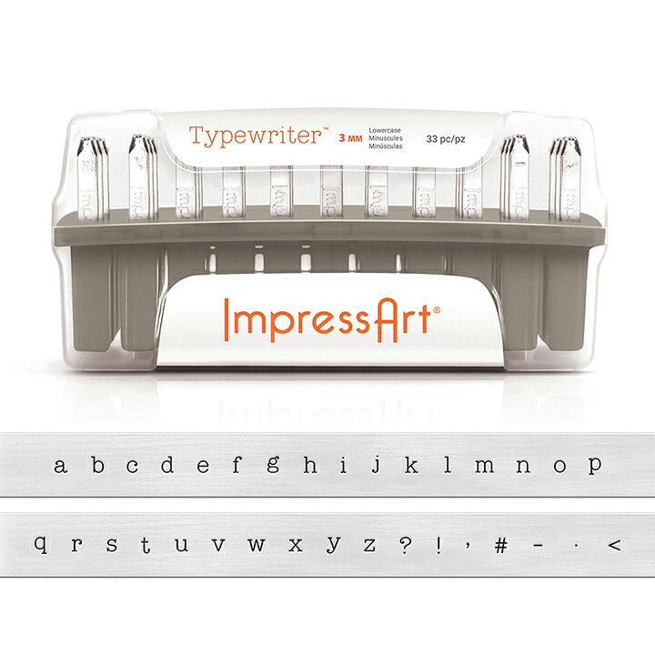 楽天市場】ImpressArt(インプレスアート) レタースタンプ 3mm 小文字 