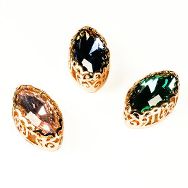 【在庫限り】YOGOX ビジューマーキス 約10×20mm 1個入り | ビーズ パーツ アクセサリー 余合ナオミ YOGOX ヨゴックス ハンドメイド 手作り ワンポイント