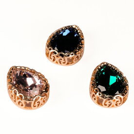 【在庫限り】YOGOX ビジュードロップ 約14×18mm 1個入り | ビーズ パーツ アクセサリー 余合ナオミ YOGOX ヨゴックス ハンドメイド 手作り ワンポイント