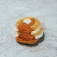 Harapeko BROOCH ホットケーキ HCA20//7 | はらぺこブローチキット ビーズ刺繍 キット 菓子 スイーツ ビ…