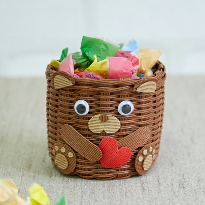 楽天市場 ハマナカ エコクラフト エコクラフトキット くまの小物入れ ハマナカ 手芸キット 工作キット 夏休み 自由研究 小学生 子供 こども エコ クラフト バンド クラフトバンド キット 紙バンド プレゼント 手芸材料の通信販売 シュゲール