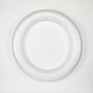 発泡リース 25cm 裏平タイプ リースベース スチロール | リース型スチロール 外径25cm弱 クリスマス 土台…