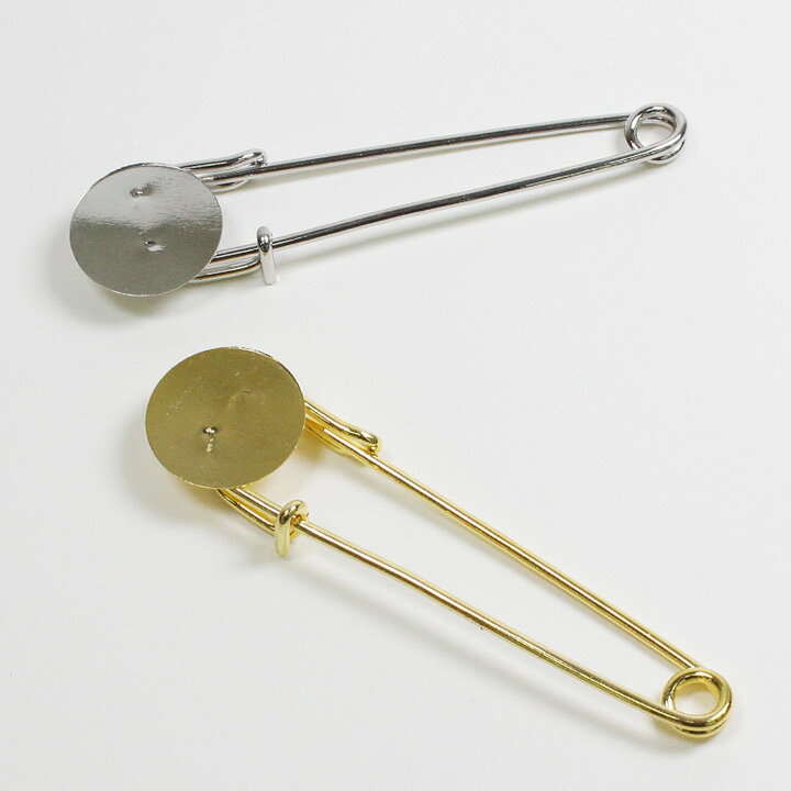 楽天市場】つまみ細工用 円盤付 カブトピン 長さ8.2×直径2cm  