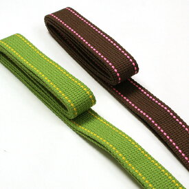 Cotton Memory ステッチアクリルテープ 巾25mm×1.5m ｜かばん｜カバン｜鞄｜持ち手｜かばんテープ｜カバンテープ｜鞄テープ｜持ち手テープ｜2.5cm｜ステッチ｜ トーカイ 生地 テープ