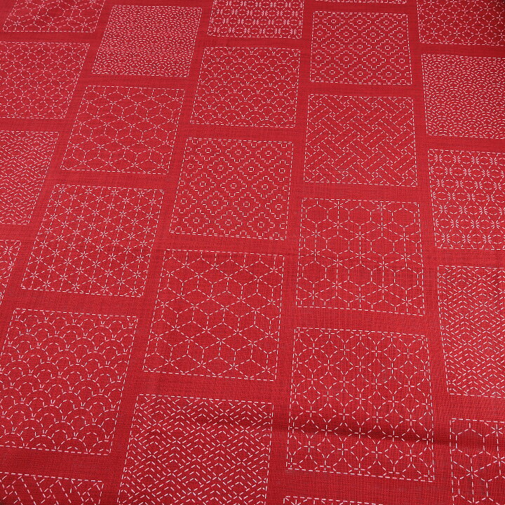 楽天市場 刺し子調 四角 モーリー 50cm カットクロス 50cmのカットクロス 綿100 生地 布 布地 コットン ハンドメイド 雑貨 小物 手作り 和風 和調 和柄 伝統柄 手芸材料の通信販売 シュゲール