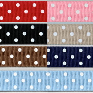 Cotton Memory ドットテープ 25mm巾×120cm|持ち手テープ カバンテープ 鞄テープ バッグ持ち手テープ レッスンバッグ シューズケース 靴袋 材料 ハンドメイド 手芸 水玉 アクリルテープ トーカイ