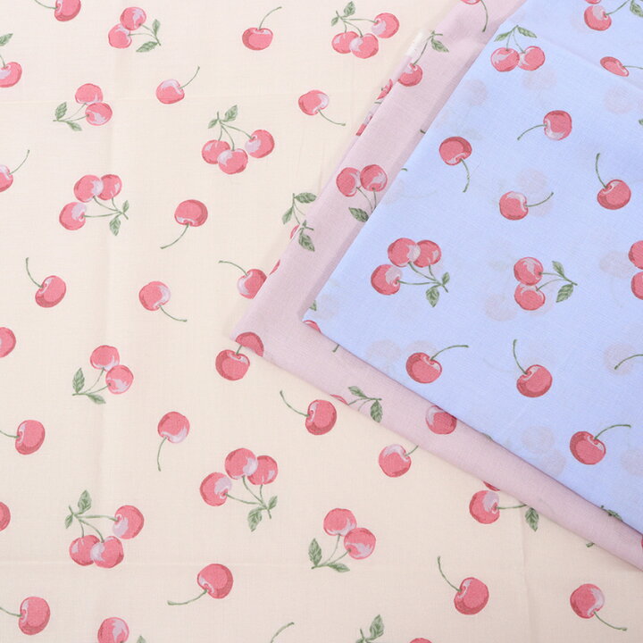 楽天市場】cherry&bear チェリー柄 スケア 50cm単位 | 切売り 切り売り 
