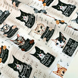 USARbg CATS MUGSHOTS 50cmP | ؔ ؂蔄 n z zn Rbg100 AJ AJRbg Timeless Treasures ^CXgW[  n L ˂ Lbg 킢 