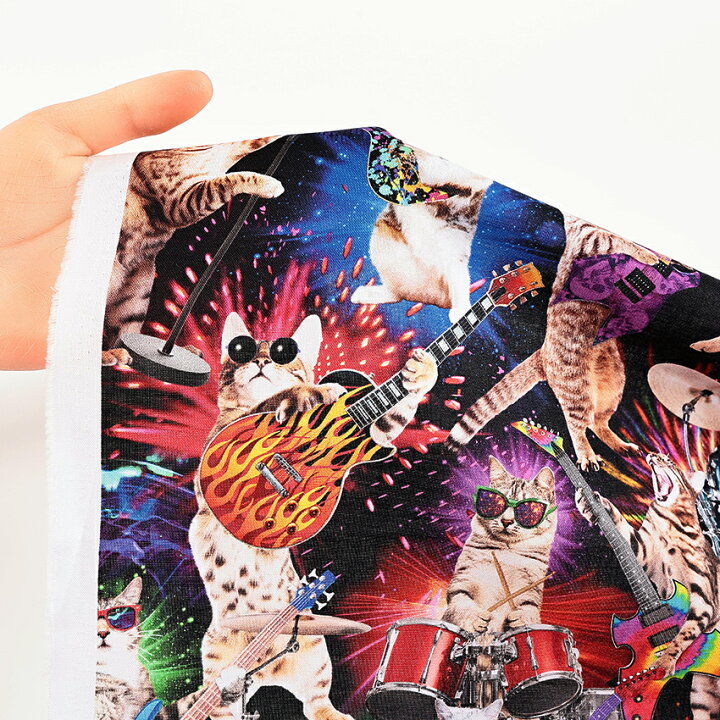 楽天市場】USAコットン ROCKER CATS 50cm単位 | 切売り 切り売り 生地 