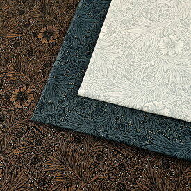 V&A Fabric Collection Marigold ブロード 50cm単位 | 切売り 切り売り 生地 布 布地 コットン100％ ウィリアムモリス フラワー柄 植物柄 おしゃれ ロンドン 薄手 薄地 服地 イギリス ヴィクトリア&アルバート博物館 花柄