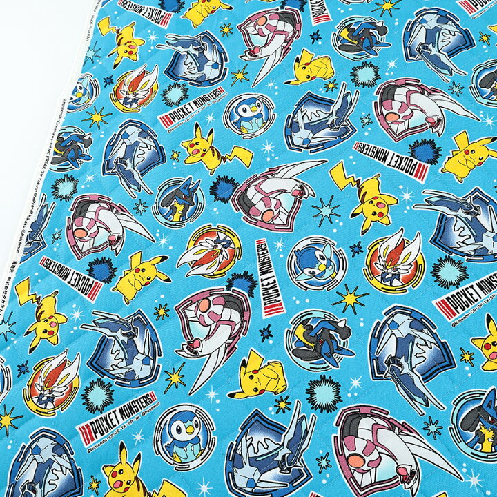 楽天市場 ポケットモンスター オックスキルト 50cm単位 切売り 切り売り 生地 布 布地 キルト生地 キルティング キルティング生地 ポケモン キャラクター 入園グッズ 入学グッズ 新学期グッズ 女の子 男の子 厚手 丈夫 手芸材料の通信販売 シュゲール