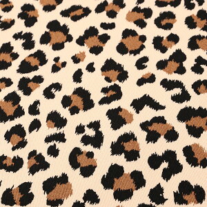 ツイルアニマル ヒョウ 50cm単位|切売り 切り売り 生地 布 布地 コットン100% アニマルプリント 動物柄 豹柄 ひょう柄 レオパード柄 普通地 丈夫 かっこいい おしゃれ ツイル生地 綾織り 表