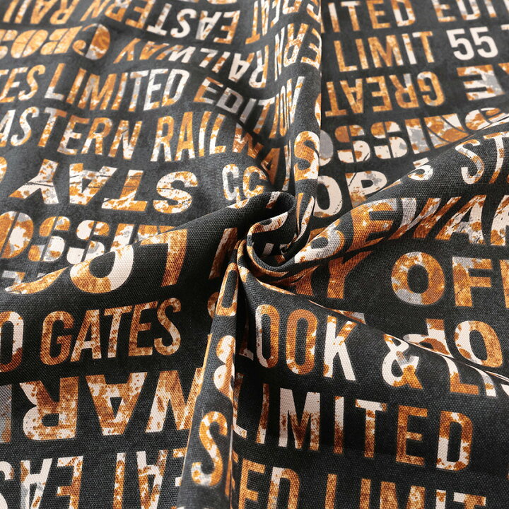 楽天市場】英字アンティーク調 オックス 50cm単位｜切売り 切り売り  