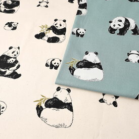 ＼20周年祭／ パンダ柄 オックス 50cm単位 | 切売り 切り売り 生地 布 布地 パンダ コットン100％ ぱんだ 動物柄 アニマル柄 かわいい 人気 普通地 丈夫 入園 入学 新学期 通園 通学 グッズ 男の子 女の子