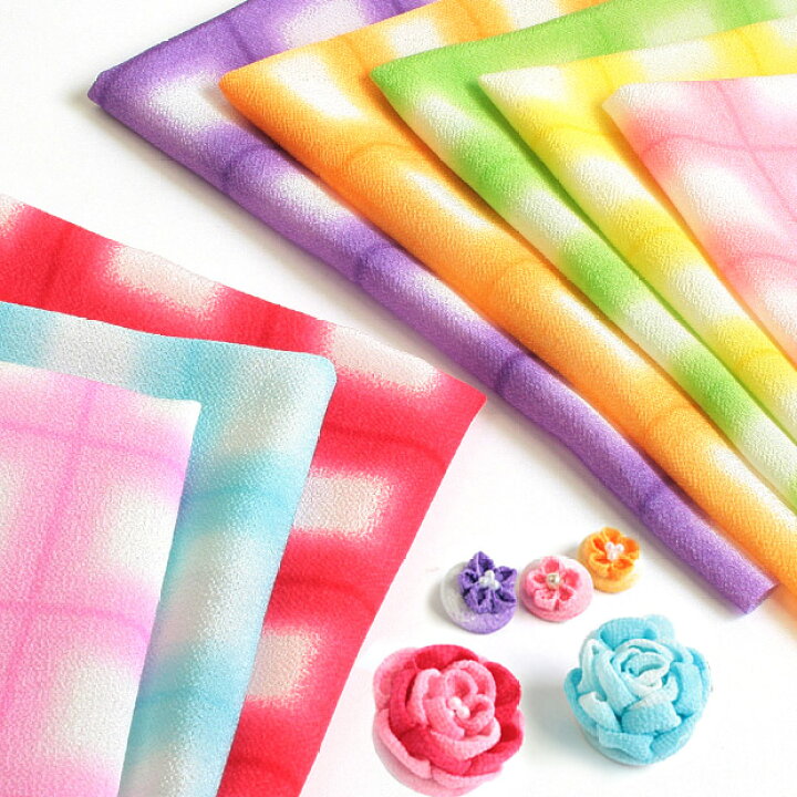 楽天市場】カットクロス 格子ぼかし 一越ちりめん 32×30cm｜32×30cmの 