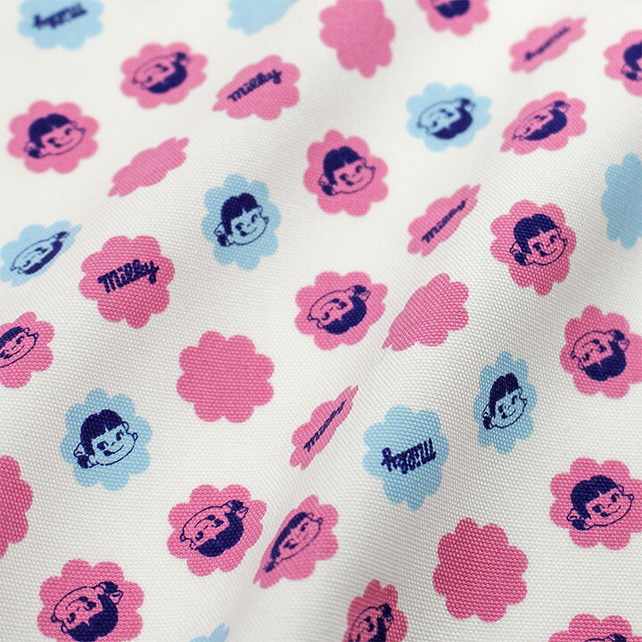 楽天市場 ペコちゃん ミルキー オックス 1m単位 切売り 切り売り 生地 布 布地 ペコちゃん ミルキー柄 コットン 綿 100 不二家 ペコちゃん かわいい 女の子 グッズ 手芸材料の通信販売 シュゲール