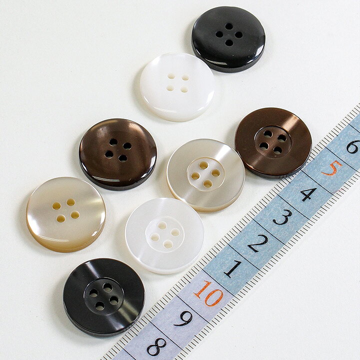 楽天市場】CraftCafe シェル風釦 21mm 3ヶ入｜ぼたん 釦 ボタン 4つ穴 