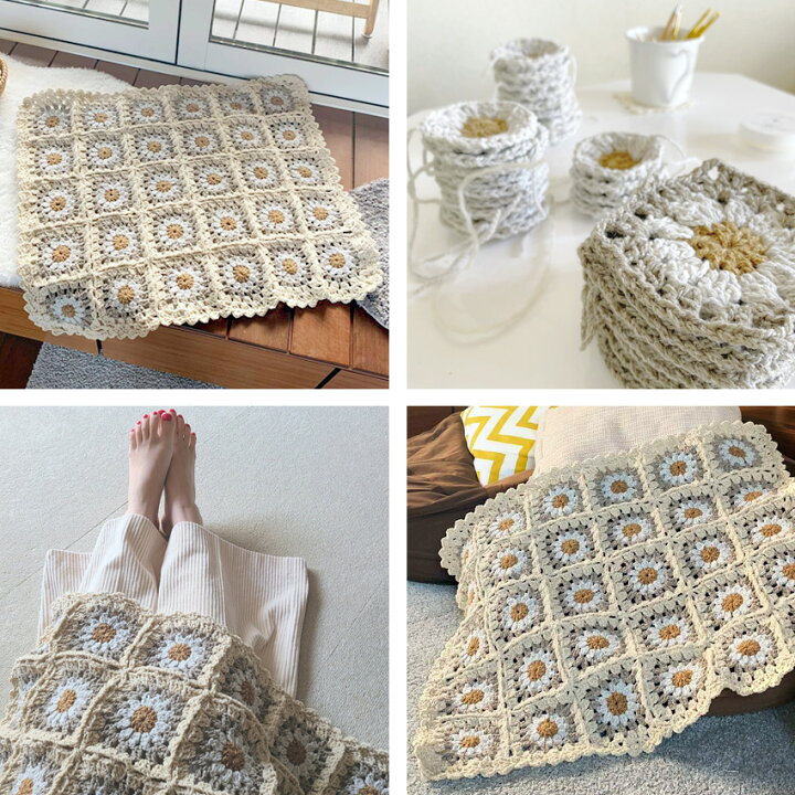 楽天市場】[hus:]キット sawadaitto×JulKnittingコラボ モチーフ編みの  