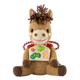 オリムパス 絵馬とお馬さん MK-99｜干支 あみぐるみ うま 午 午年 縁起物 2026年 かぎ針編み 手編み ニット