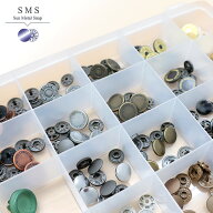 CHERRY LABEL プラスチックスナップ 57組 セット SMS 13mm 15mm ケース付 | カジテック チェリーレーベル…