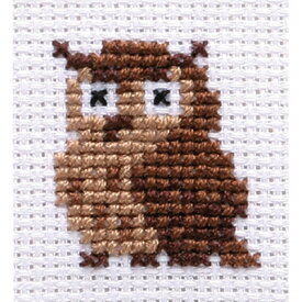 刺繍 刺しゅうキット オリムパス キー・リング アニマル＆ペット ミミズク 【メール便可】| 刺繍キット 初心者 キット 手芸キット 刺繍セット 手芸セット ハンドメイド ししゅう 手作りキット 簡単 キーホルダー キーリング