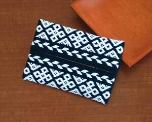 刺繍 刺しゅうキット オリムパス こぎん刺し こぎん11 ティッシュケース(紺) 【メール便可】ししゅう キット | 刺し子 刺繍キット おしゃれ 手芸 手芸キット こぎんキット 手作りキット 手