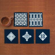 刺繍 刺しゅうキット オリムパス こぎん刺し こぎん13 コースター 刺繍キット 【メール便可】ししゅう | …