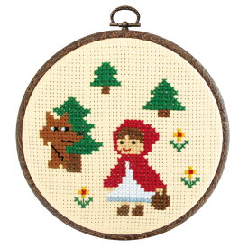 刺繍 刺しゅうキット オリムパス おしゃれフープ Fairy Tales ものがたりシリーズ 赤ずきん
