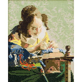 刺繍 刺しゅうキット オリムパス ART GALLERY レースを編む女 フェルメール作
